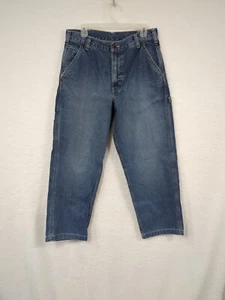 Vintage Abercrombie and Fitch Carpenter Pants Size 32R Made In USA EUC - Picture 1 of 17