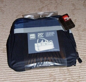 Aka Sport Navy w/ Gray Stripe 20" Duffle 20 x 10 x 11 inches. New w/ tags! - Picture 1 of 3