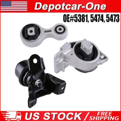 Juego de montaje de motor y transmisión de 3 piezas para Ford Fusion Mercury Milán 2006-2009 EE. UU. Foto 1 de 4