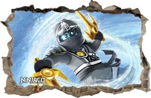 LEGO NINJAGO WANDAUFKLEBER Loch in der Wand Wand Aufkleber Wandtattoo 92 - Bild 1 von 4