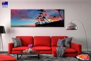 Panoramic Palm Trees Amazing Beach High Quality 100% Australian Made Quality - Picture 1 of 3