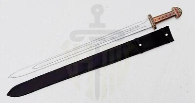 Carbon Steel Full Tang Viking King Sword of Ragnar Lothbork & Bjorn Ironside - Image 1 of 4