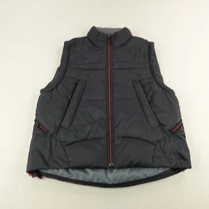 Vintage Ralph Lauren Vest Mens Large Black Polo Sport Puffer Down Waterfowl Zip - Picture 1 of 9