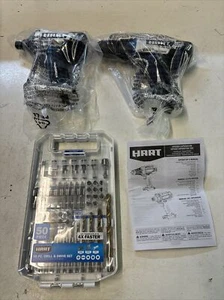 HART 20V 1/2 inch Drill & Impact Driver Combo W/ 50 Pc Bit Set.READ. C 0005 - Picture 1 of 5