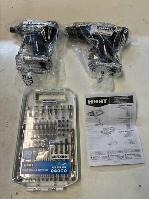 HART 20V 1/2” Drill & Impact Driver Combo W/ 50 Pc Bit Set.READ.Tool Only.C 0005 - Image 1 of 4