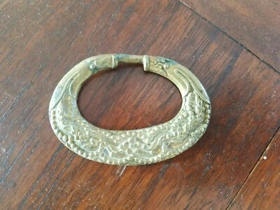 Ancienne poignée de commode en bronze Empire XIX ème s  - Photo 1/2