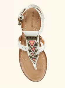 Trask Women’s ALEXA leather Strappy Sandals Navajo beaded size 9 $189 SOLD OUT! - Picture 1 of 9
