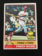 FRED LYNN ROOKIE TOPPS 1976 BOSTON RED SOX RC LEGEND BASEBALL CARD