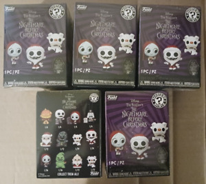 The Nightmare Before Christmas Funko Mini Figure - Blind Box Mystery Lot of 5
