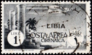 Libia - 1941 - Posta Aerea Lire 1 - Sassone n.52 - usato - Picture 1 of 1