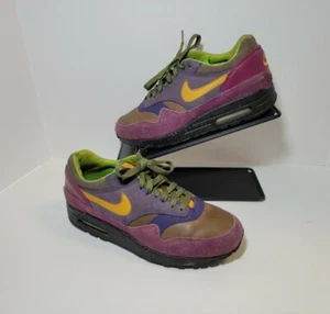 Nike Air Max 1 Premium Terra Huarache Mens Size 7 Atmos Parra Clot Bacon Grape - Picture 1 of 12
