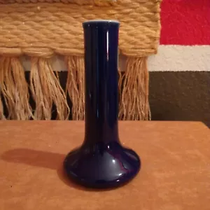 "Florero de cerámica Blue Hall de colección mediados de siglo marcado 6,25""" - Imagen 1 de 5