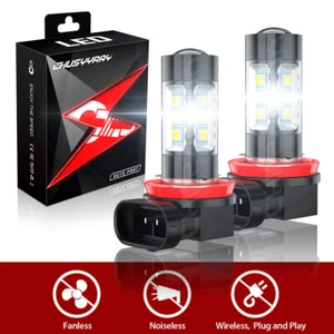 LED Headlight Kit H11 H8 H9 6000K White Fog Light Bulbs Bright High or Low Beam - Picture 1 of 12