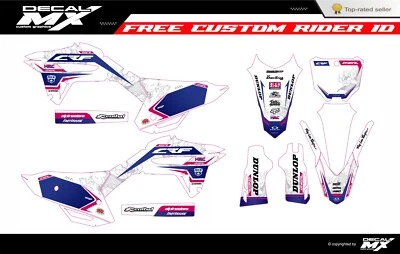 SE ADAPTA A HONDA CRF250R (2022 a 2024) CRF450R (2021 a 2024) Kit gráfico calcomanías crf Foto 1 de 3