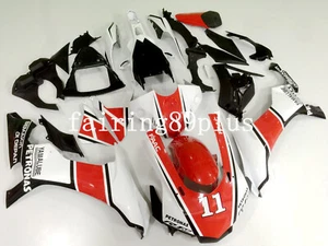 Red White Black ABS Injection Mold Fairing Kit Fit for 2015-2018 YZF R1 - Picture 1 of 11