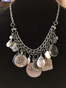 Authentische Chicos Mixed Media silberfarbene einzigartige Halskette - Bild 1 von 7