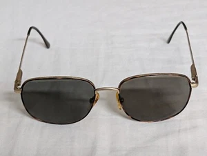 Vintage Chesterfield 109 0005 Brown Gold Oval Sunglasses Made In Italy - Picture 1 of 11