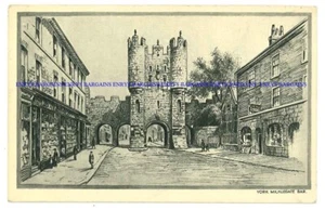 York, Micklegate Bar, Yorkshire. Postcard by Photochrom, posted 1954 - Picture 1 of 2