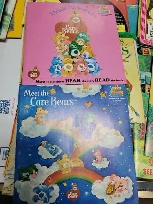 2 CARE BEARS 45 RECORD LP Kid Stuff Plus reading book Vintage  Foto 1 de 4