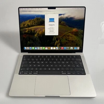 Apple MacBook Pro 14" M1 Pro 16GB RAM 1TB SSD 16-Core GPU QWERTY 2021 MwSt. Z110 - Bild 1 von 4