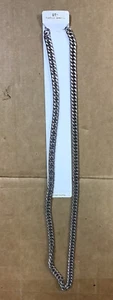 U7 High Quality Fashion Jewelry Chain Necklace Silver 30 Inches L22 - Picture 1 of 3