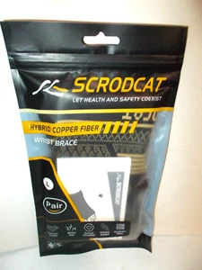 SCRODCAT HYBRID KUPFERFASER HANDGELENKBANDAGE LARGE UNISEX *PAAR* NOS SCHWARZ/GOLD - Bild 1 von 6