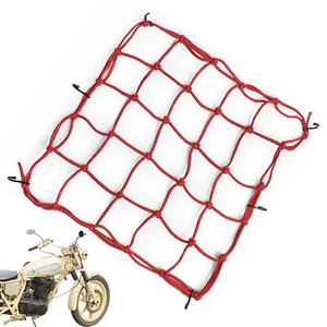Heavy Duty Cargo Net Car Net 40x40cm Universal Mesh Bungee Cord for Motorcycle - Picture 1 of 9
