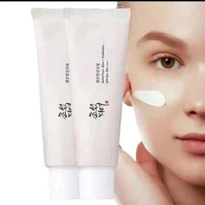 100% PURE SPF50+ Sunscreen Korean Rice Probiotic Solar Block Cream Anti UV Sun block 50mL