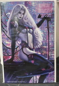 Lady Death Cybernetic Desecration #1 Mega Foil Edition 2023 Sun Khamunaki - Imagen 1 de 6