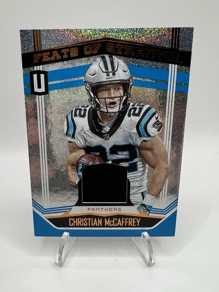 2019 Panini Unparalleled - Feats of Strength Christian McCaffrey #FS-CM (MEM) - Image 1 of 2