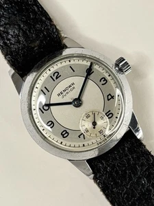 RENOWN Vintage 1950’s Manual Sub-Seconds Bullseye Silver Dress Watch - Picture 1 of 5