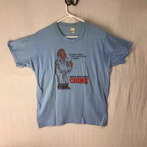 Vintage 1979 USA Made XL T Shirt Mcgruff Crime Dog Take A Bite Out Of Crime - Picture 1 of 7