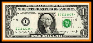 Stati Uniti USA US UNC banconota $1 dollaro 1977 stella ricambio Minneapolis - Foto 1 di 2