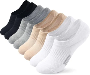 Calcetines No Show Mujer Acolchados Corte Bajo Atlético Oculto Forro para Tenis Tobillo  - Imagen 1 de 8