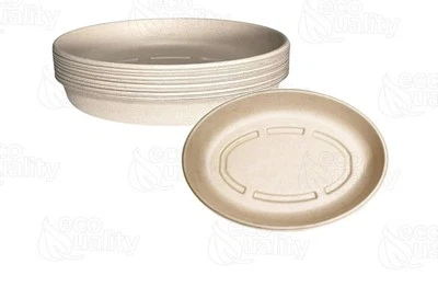 100pcs-32oz Oval Disposable Compostable Paper Bowls for Salad, soup.. - Image 1 of 4