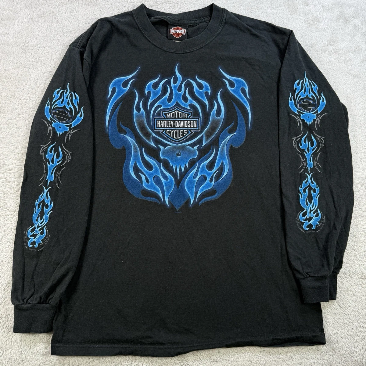 Harley-Davidson Blue Long Sleeve Shirts for Men for sale | eBay