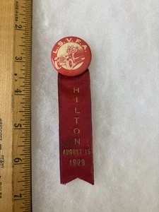 1929 Hilton NY LSVFA Fire Department Convention Ribbon - Bild 1 von 3