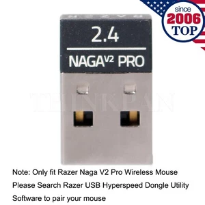 USB Receiver Dongle Adapter Replacement for Razer Naga V2 Pro Wireless Mouse - Picture 1 of 5