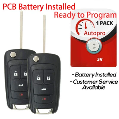 Mando a distancia con llavero de 2 autos para Chevy Cruze Equinox Sonic Malibu Impala 2013 2014 2015 Foto 1 de 4