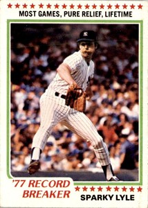 1978 Topps Sparky Lyle New York Yankees #2