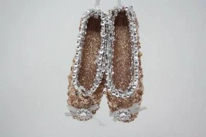 Katherine's Collection Ballettschuhe Rosegold Silber Glitzer Pailletten Fee - Bild 1 von 1