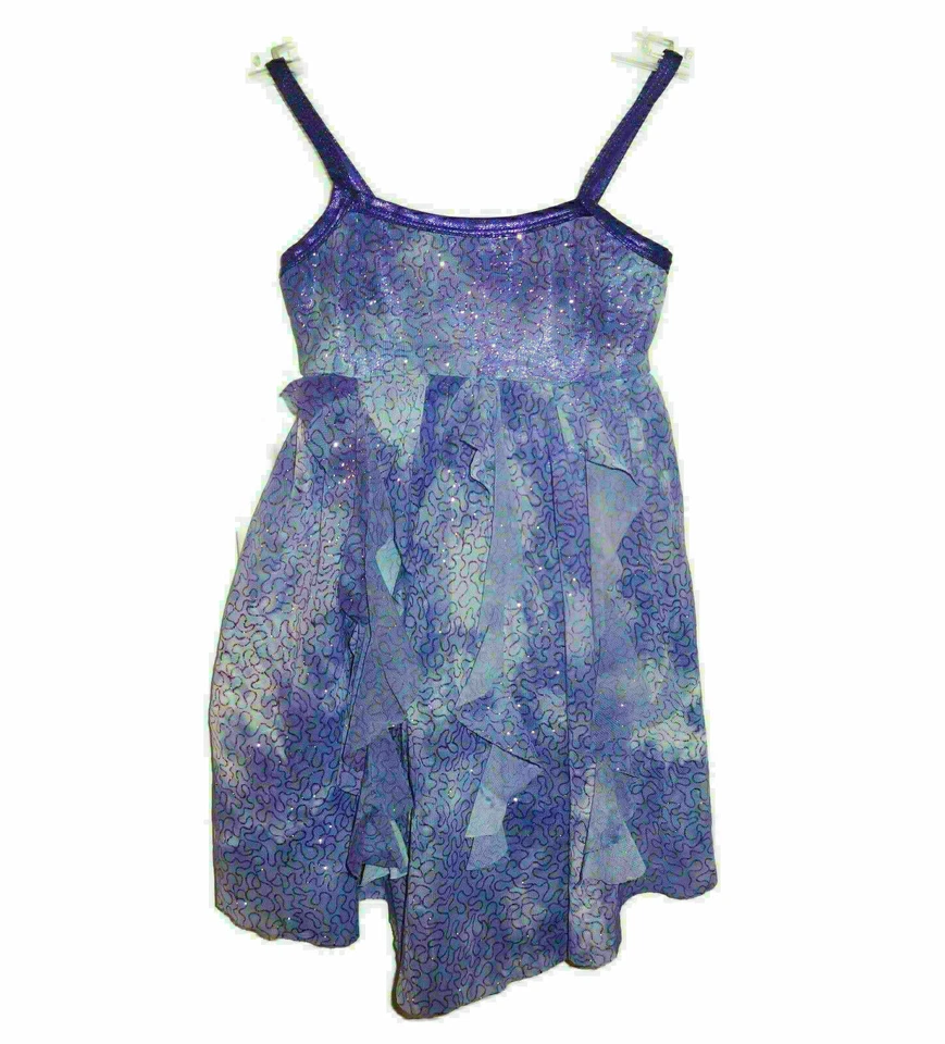 Niñas LEO'S DANCEWEAR Talla CS S Disfraz de Baile Púrpura Brilla Jazz Tap Lírico  Foto 1 de 4