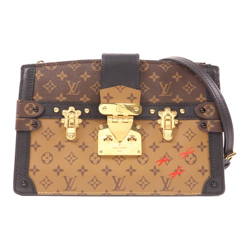 LOUIS VUITTON（LV） Borsa a tracolla Louis Vuitton LV GHW bauletto pochette M43596 monogramma retro marrone