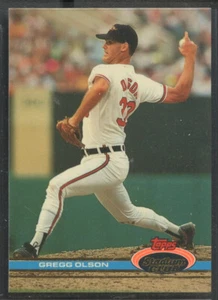 1991 Topps Stadium Club #156 Gregg Olson Baltimore Orioles - Picture 1 of 2
