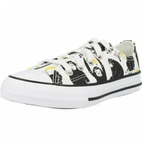 Converse Chuck Taylor All Star Ox Going Bananen weiß/schwarz Canvas Junior Größe 2 - Bild 1 von 6
