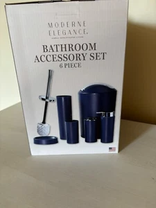 Modern Elegance Bathroom Accessory Set 6 Pieces - Picture 1 of 1