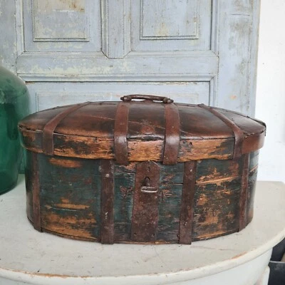 B2124 Antike, kleine Barock Truhe | Schweden um 1720 | Bauerntruhe ORIGINAL RAR - Bild 1 von 4