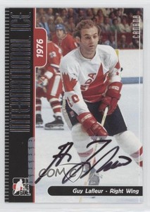 2006-07 In the Game-Used International Ice Signature Series Guy Lafleur Auto HOF