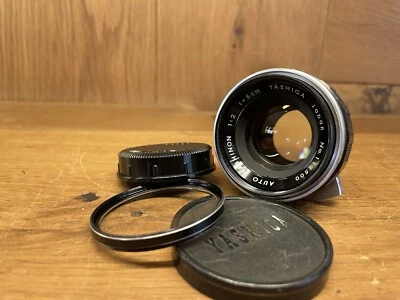 *Near Mint : ” TOMIOKA " Made* Yashica Auto Yashinon 5cm 50mm F/2 Lens M42 Japan - Image 1 of 4
