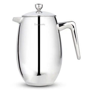 Easyworkz doppelwandige French Press, 1000 ml Edelstahl-Kaffeemaschine - Bild 1 von 7